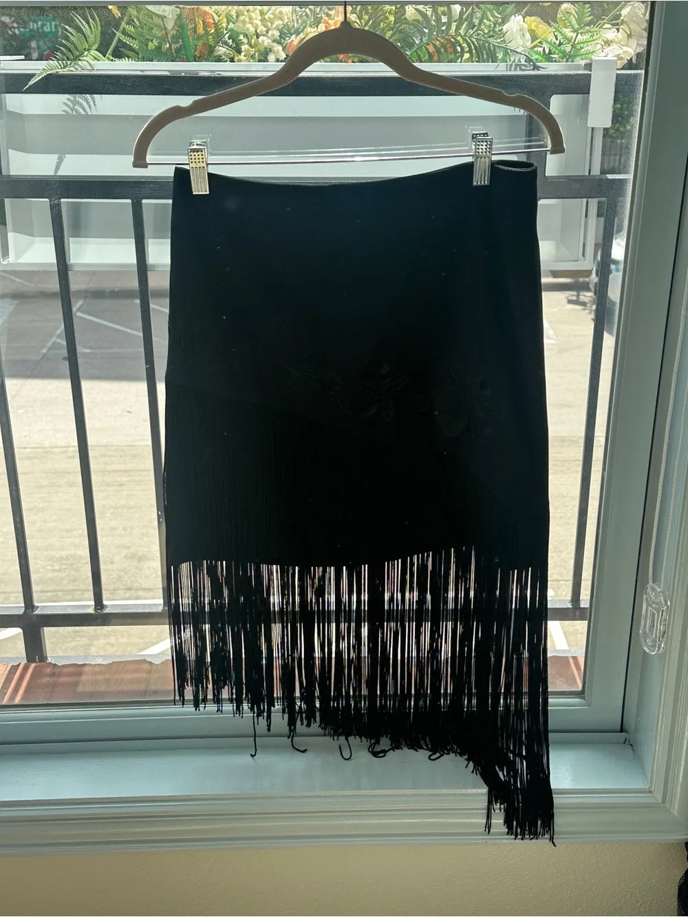 Cache vintage fringe asymmetrical skirt - Picture 6 of 8